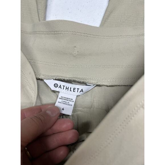 Athleta Tan Trekkie North Active Casual Simple Minimalist Jogger Womens 6 - Picture 3 of 9